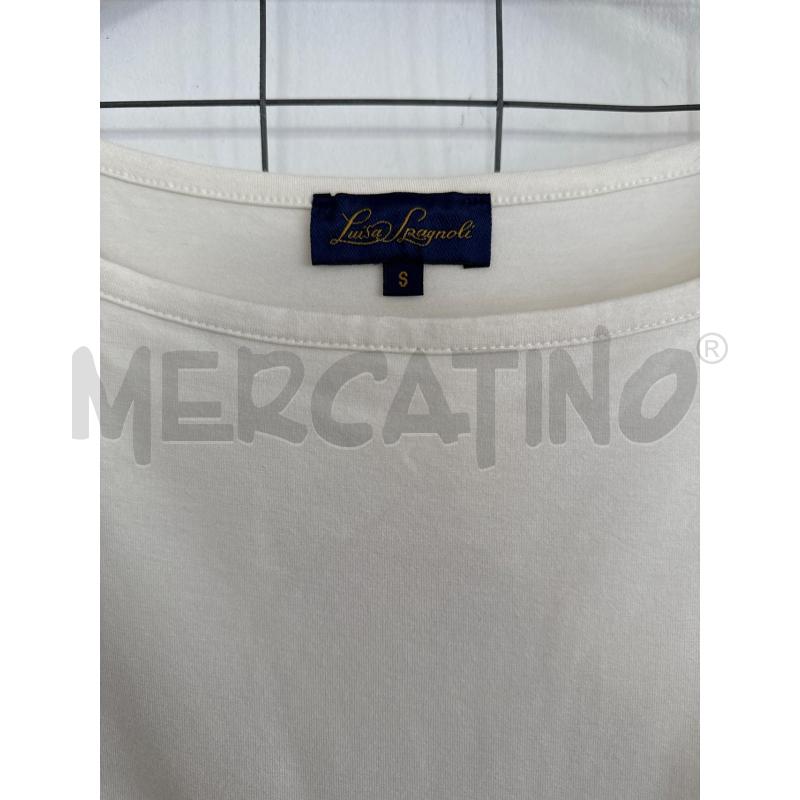 MAGLIA DONNA LUISA SPAGNIOLI BIANCA E NERA CON FIOCCO  | Mercatino dell'Usato Corciano 4