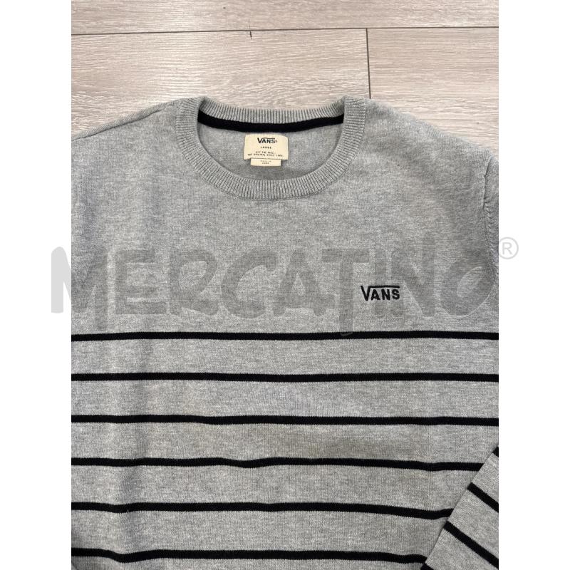 MAGLIA UOMO VANS GRIGIA CON RIGHE NERE  | Mercatino dell'Usato Corciano 2