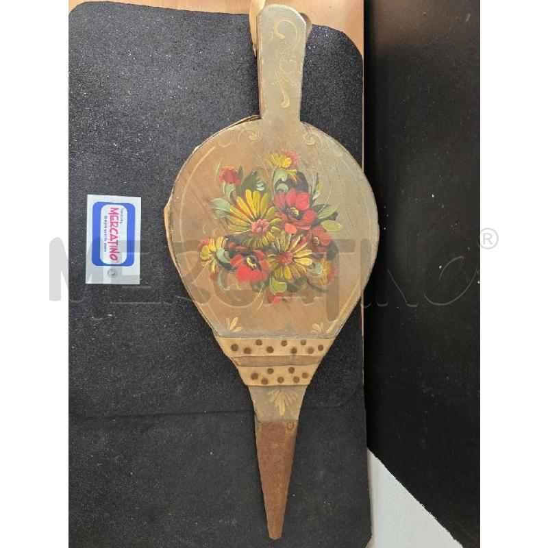 MANTICE PER CAMINO FIORI DIPINTI | Mercatino dell'Usato Corciano 2