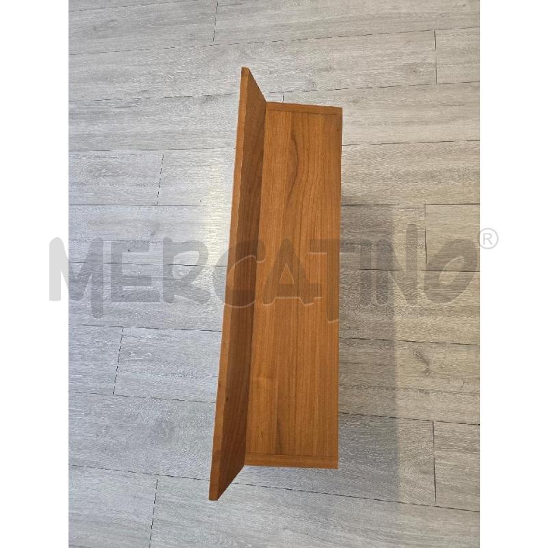 MENSOLA IN LEGNO CILIEGIO DOPPIO RIPIANO RETTANGOLARE  | Mercatino dell'Usato Corciano 3