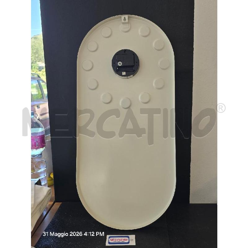 OROLOGIO OVALE IKEA CON CALAMITE ARANCIONI | Mercatino dell'Usato Corciano 4