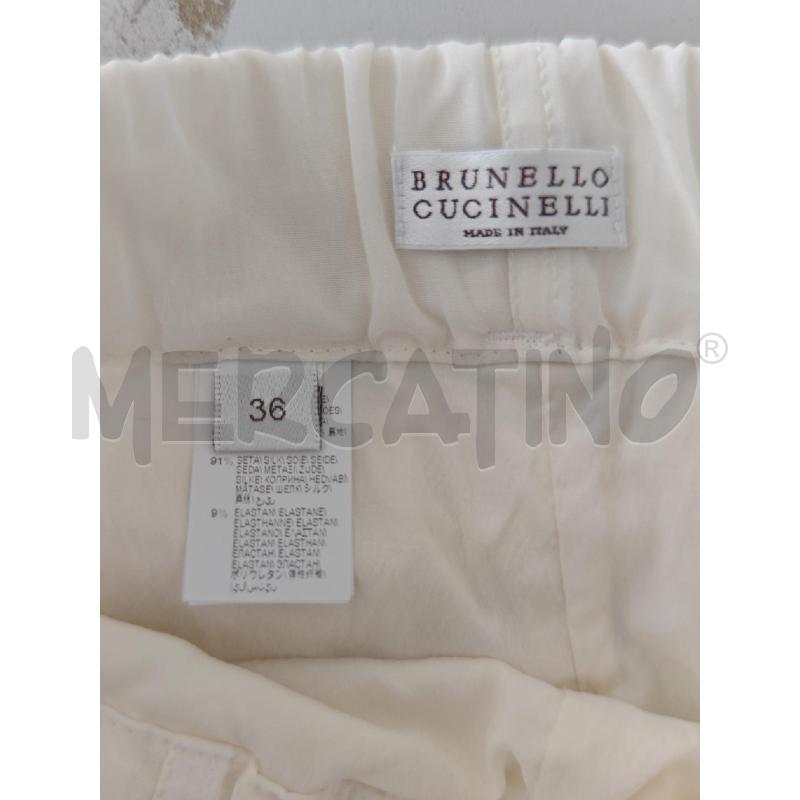 PANTALONE DONNA BRUNEL.CUCINEL PANNA CON FIBB. | Mercatino dell'Usato Corciano 4
