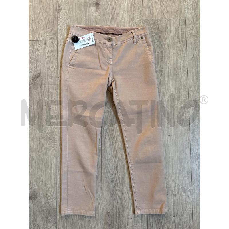 PANTALONE DONNA BRUNELLO CUCINELLI BEIGE E ZIP  | Mercatino dell'Usato Corciano 1