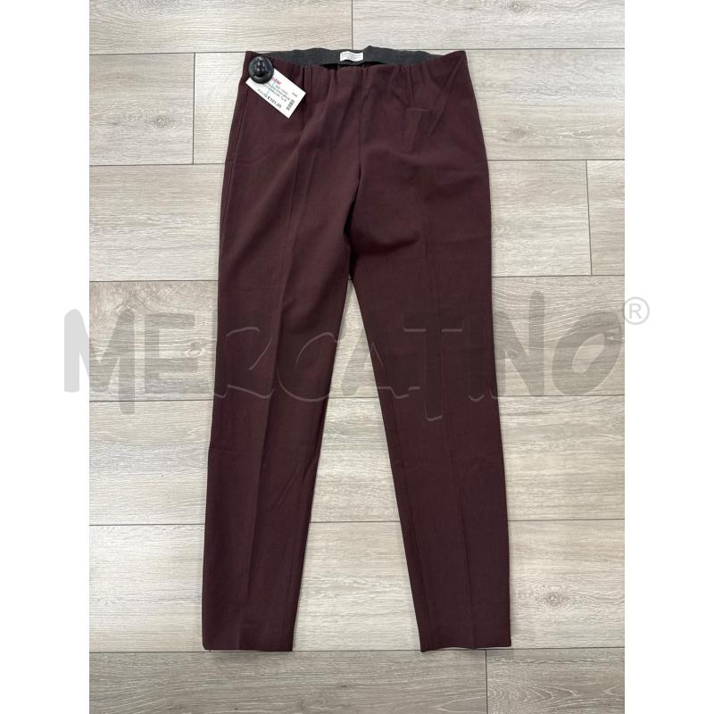 PANTALONE DONNA BRUNELLO CUCINELLI BORDEAUX STREACH  | Mercatino dell'Usato Corciano 1