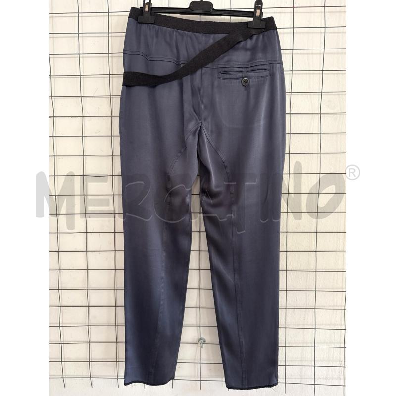 PANTALONE DONNA BRUNELLO CUCINELLI SETA BLU NOTTE  | Mercatino dell'Usato Corciano 3
