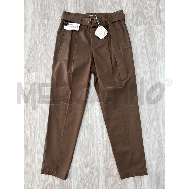 PANTALONE DONNA BRUNELLO CUCINELLI TESTA DI MORO CON CARTELLINO  | Mercatino dell'Usato Corciano 1