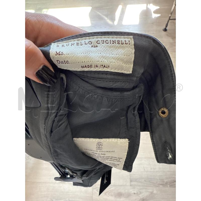 PANTALONE DONNA BRUNEOLLO CUCINELLI GRIGIO REGULAR  | Mercatino dell'Usato Corciano 4