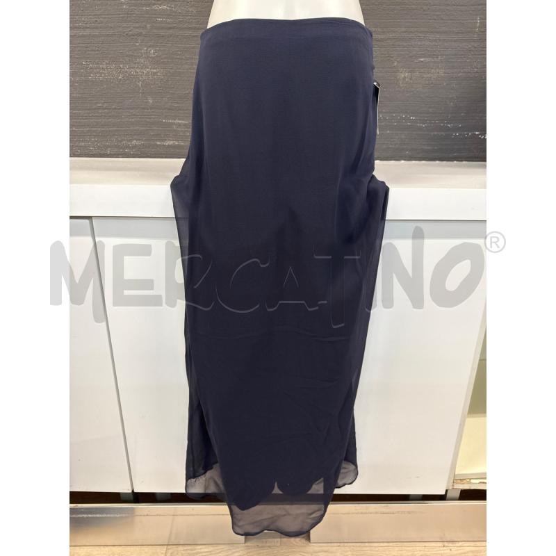 PANTALONE DONNA LUISA SPAGNIOLI BLU CON TULLE IN SETA  | Mercatino dell'Usato Corciano 2