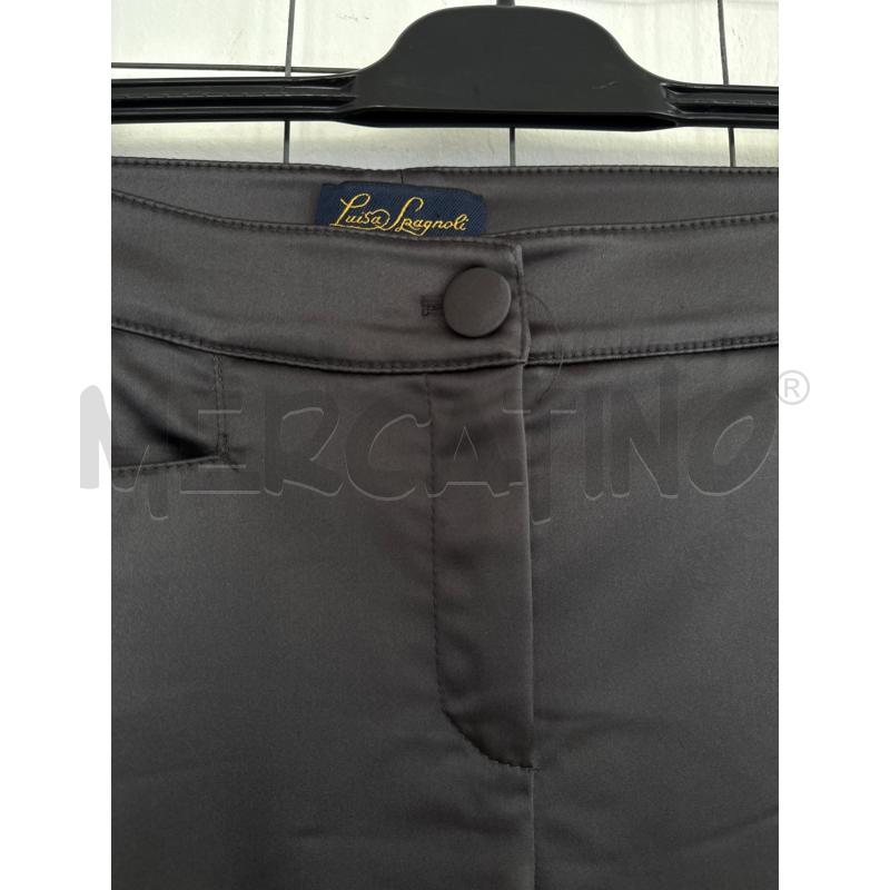 PANTALONE DONNA LUISA SPAGNOLI ACETATO GRIGIO ANTRACITE  | Mercatino dell'Usato Corciano 2