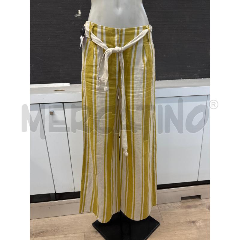 PANTALONE DONNA MAX&CO LINO GIALLO BEIGE  | Mercatino dell'Usato Corciano 1