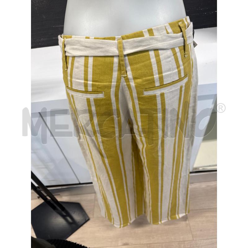 PANTALONE DONNA MAX&CO LINO GIALLO BEIGE  | Mercatino dell'Usato Corciano 2
