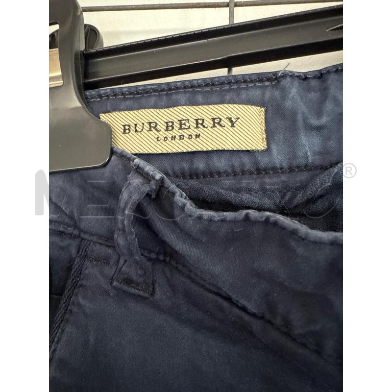 PANTALONE UOMO BURBERRY BLU NOTTE CON TASCHE AMERICANE  | Mercatino dell'Usato Corciano 2