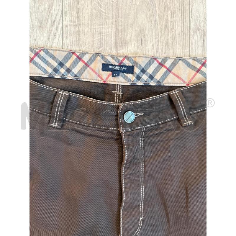 PANTALONE UOMO BURBERRY MARRONE JEANS CUCITURE BIANCHE PANNA | Mercatino dell'Usato Corciano 2