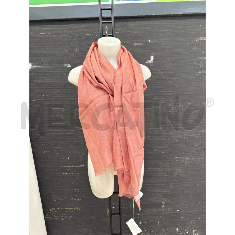 PASHMINA DONNA BRUNELLO CUCINELLI SALMONE CON BRILLANTI E CARTELLINO  | Mercatino dell'Usato Corciano 1