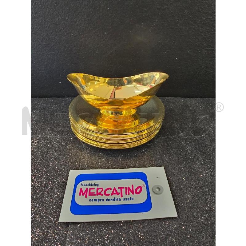 PIATTINI PZ.12 PATENA CON RECIPIENTE GALVANIZZATI | Mercatino dell'Usato Corciano 1