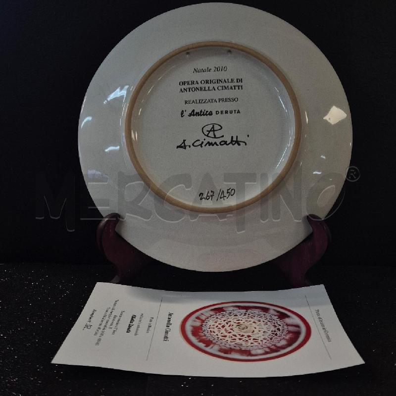 PIATTO 25CM L'ANTICA DERUTA ANTONELLA CIMATTI  | Mercatino dell'Usato Corciano 2