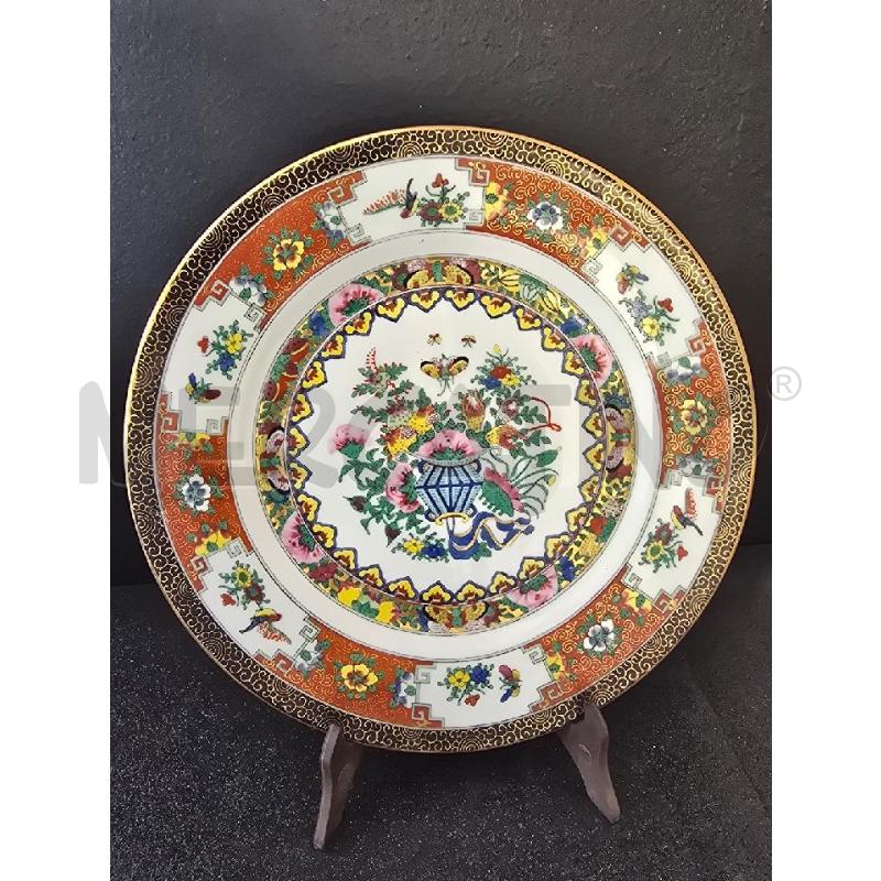 PIATTO DECORATIVO CINESE 25CM CMSTILE FAMILLEROSE | Mercatino dell'Usato Corciano 2