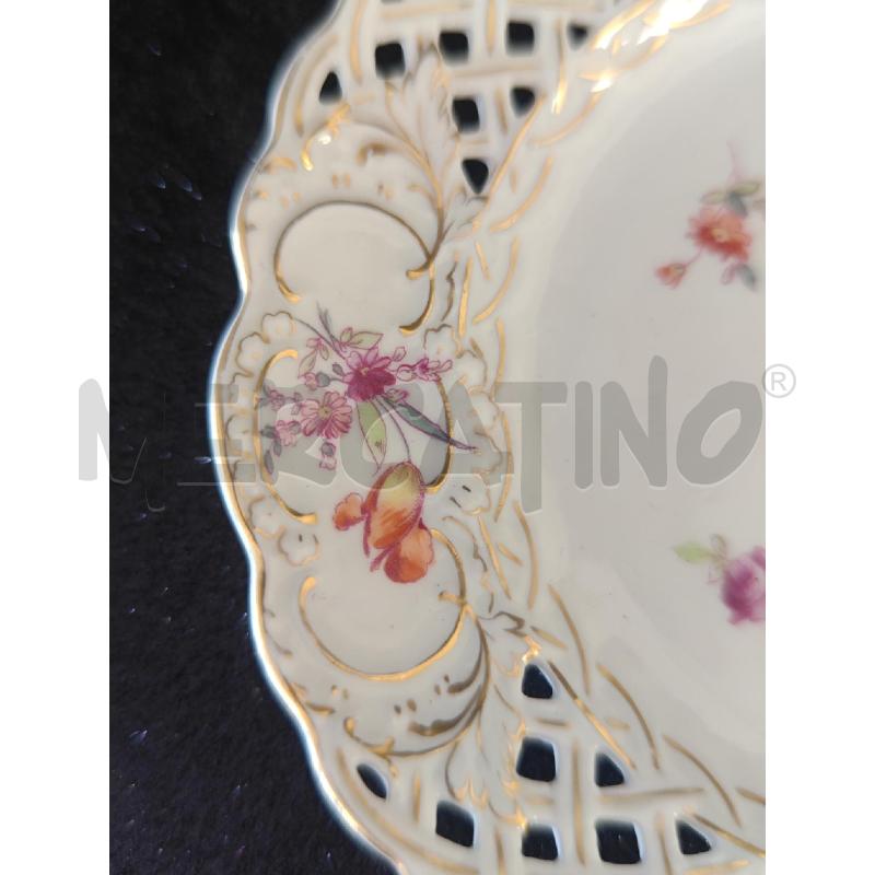 PIATTO FIORI SAXE CM 21 | Mercatino dell'Usato Corciano 2