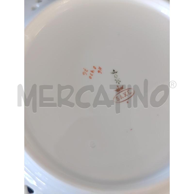 PIATTO FIORI SAXE CM 21 | Mercatino dell'Usato Corciano 4