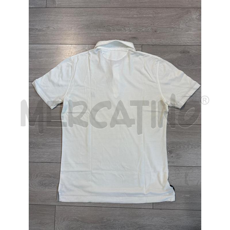POLO UOMO BRUNELLO CUCINELLI BIANCO CON LOGO  | Mercatino dell'Usato Corciano 3