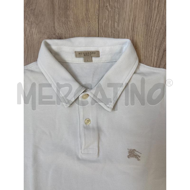 POLO UOMO BURBERRY BIANCO CLASICA  | Mercatino dell'Usato Corciano 2