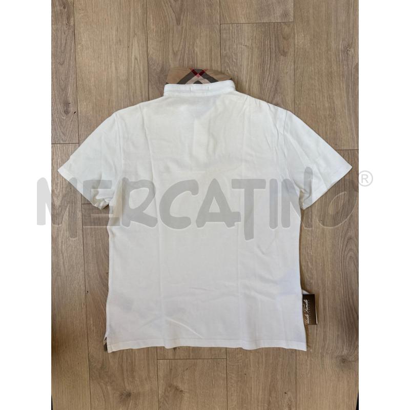 POLO UOMO BURBERRY BIANCO CLASICA  | Mercatino dell'Usato Corciano 3