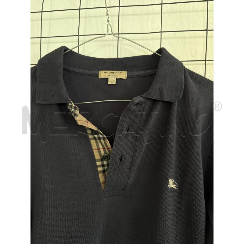 POLO UOMO BURBERRY GRIGIA MANICA LUNGA  | Mercatino dell'Usato Corciano 2