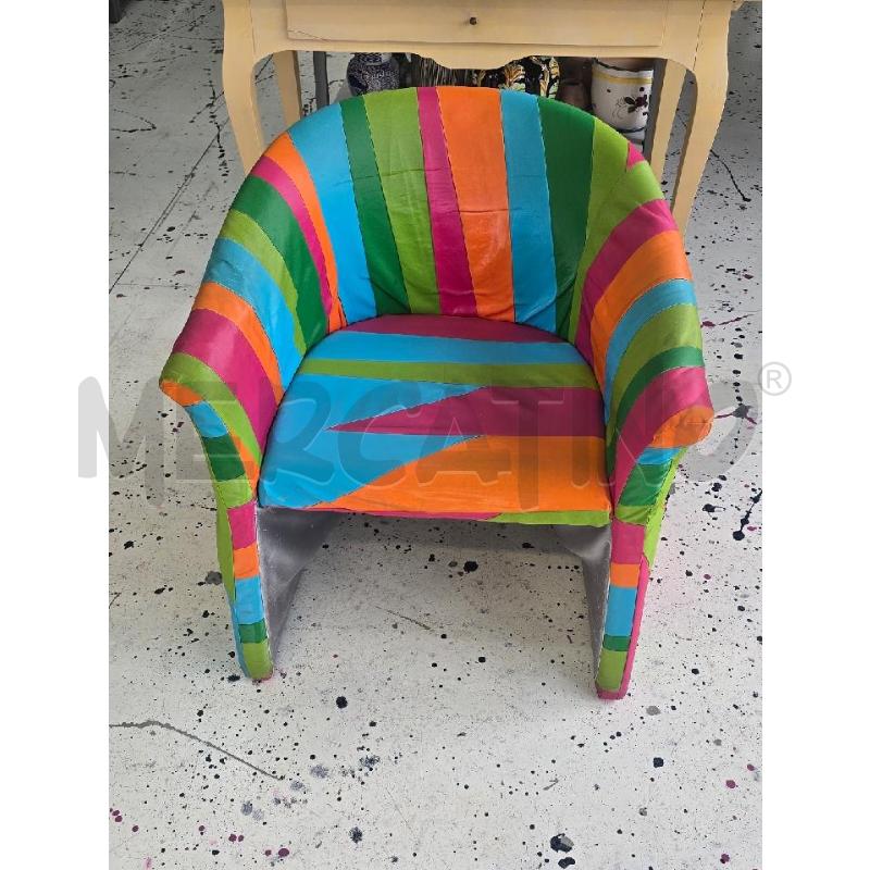 POLTRONA ARCOBALENO SIMILPELLE  | Mercatino dell'Usato Corciano 1