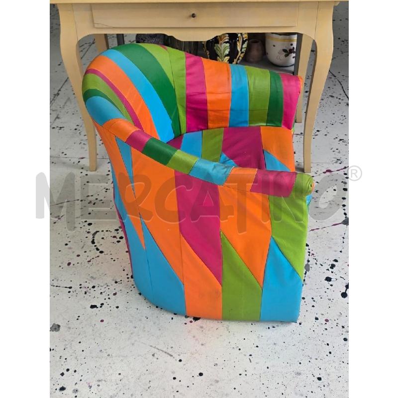 POLTRONA ARCOBALENO SIMILPELLE  | Mercatino dell'Usato Corciano 2