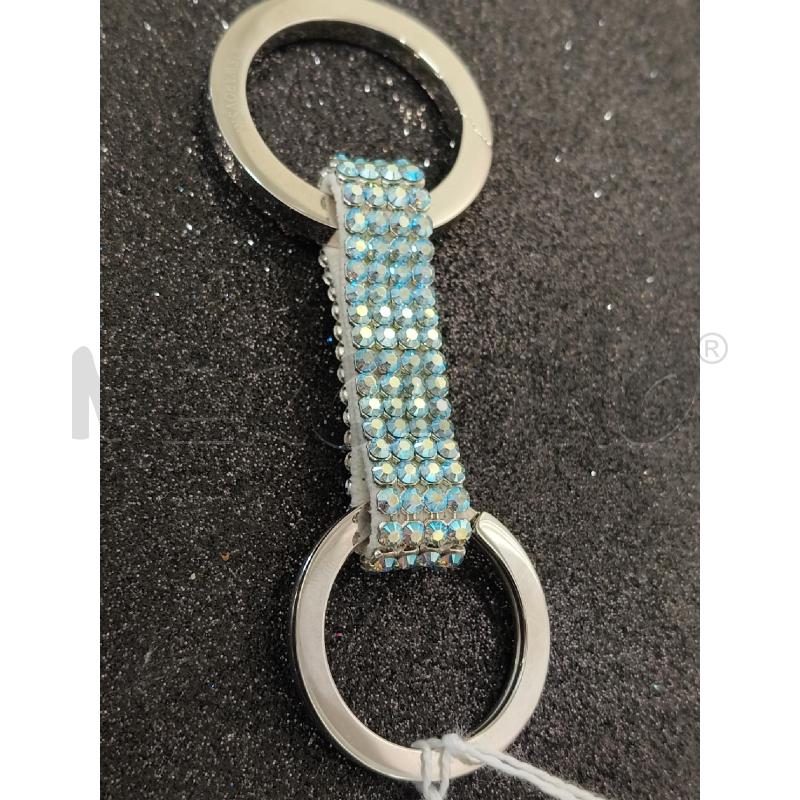 PORTA CHIAVI SWAROSKI CON BRILLANTI CIELESTI  | Mercatino dell'Usato Corciano 1