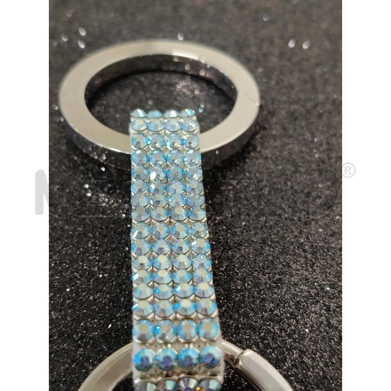 PORTA CHIAVI SWAROSKI CON BRILLANTI CIELESTI  | Mercatino dell'Usato Corciano 2