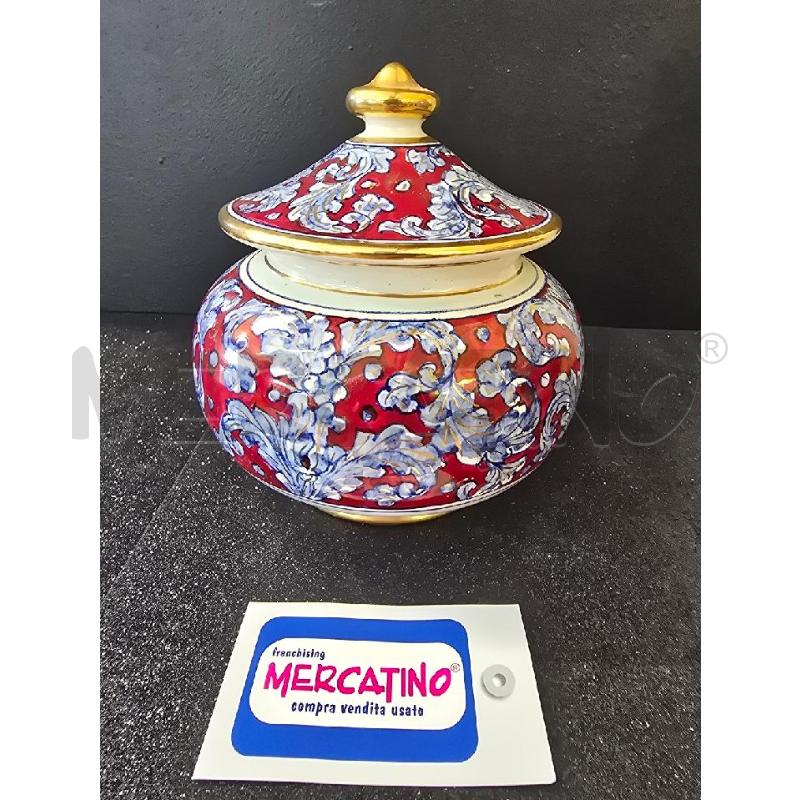 PORTA CIOCCOLATINI DERUTA MG CON COPERCHIO | Mercatino dell'Usato Corciano 1