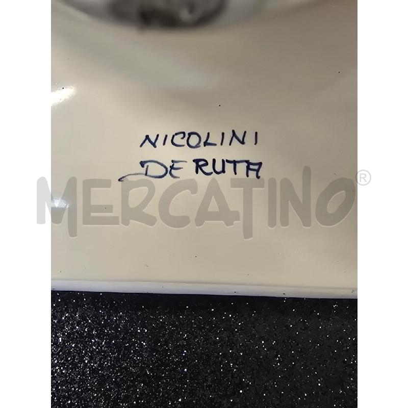 PORTA LETTERE DERUTA CON RICAMI BLU  | Mercatino dell'Usato Corciano 4
