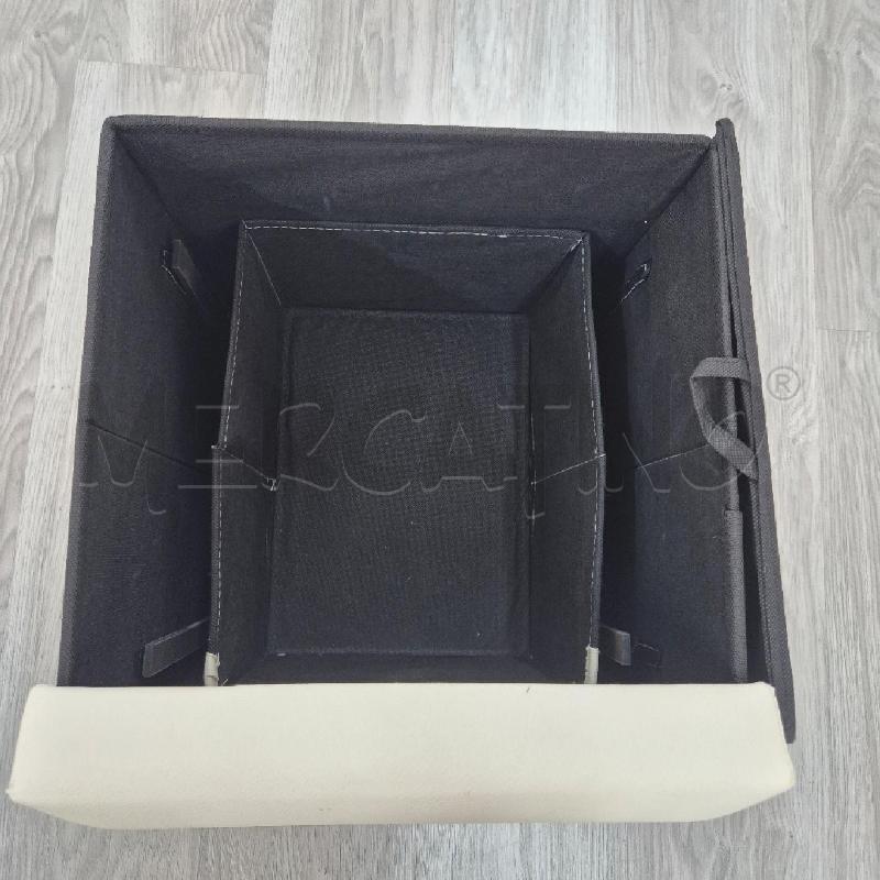 POUF BIANCO CON CASSETTINO  | Mercatino dell'Usato Corciano 4