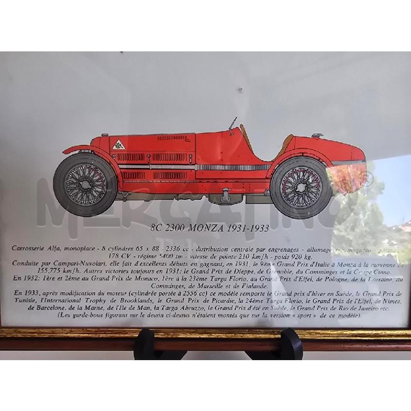 QUADRO AUTO ROSSA 8C 2300 | Mercatino dell'Usato Corciano 3