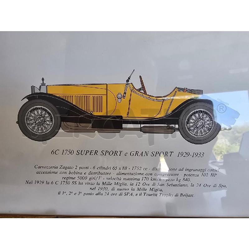 QUADRO AUTO  GIALLA 6C 1750 | Mercatino dell'Usato Corciano 3