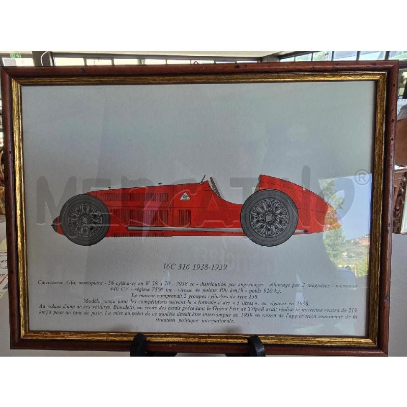 QUADRO AUTO  ROSSA 16 C 316 | Mercatino dell'Usato Corciano 1