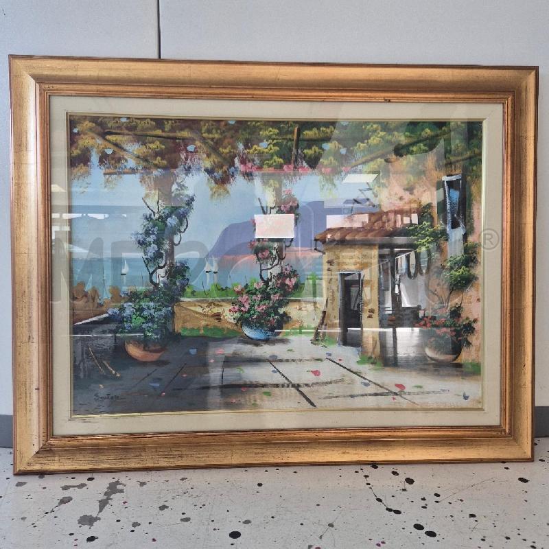 QUADRO CASA CON PIANTE COLORATE | Mercatino dell'Usato Corciano 1