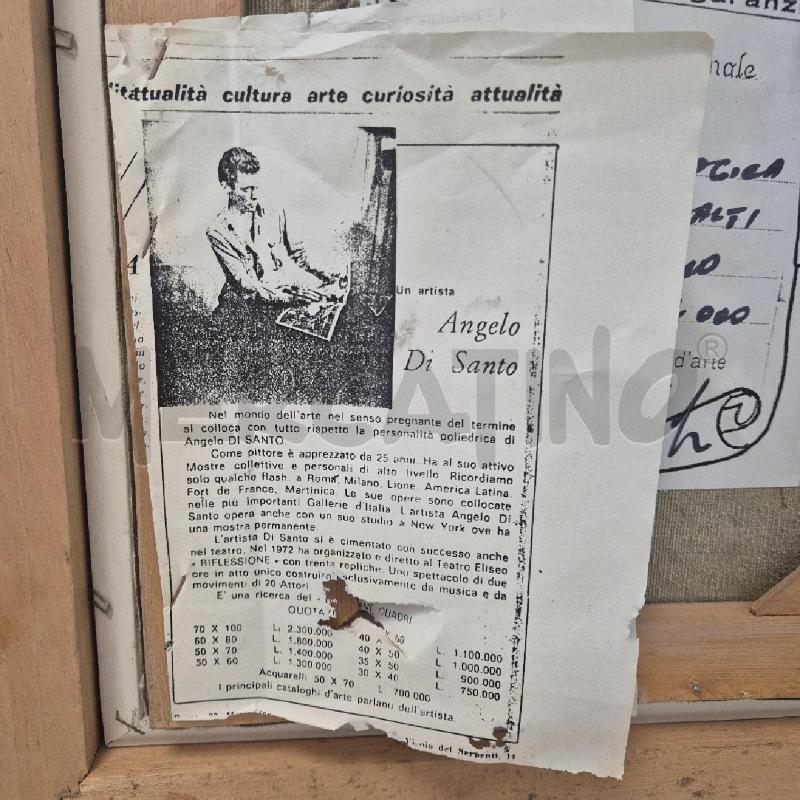 QUADRO L'ALTRA LOGICA  A.DI SANTO TECNICA A OLI 30X40 | Mercatino dell'Usato Corciano 3