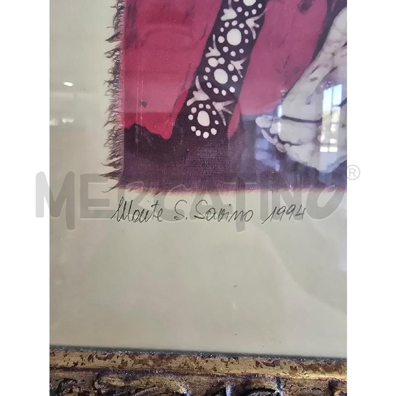 QUADRO MONTE S.SAVINO TECNICA BATIK G.GHERARDI | Mercatino dell'Usato Corciano 2