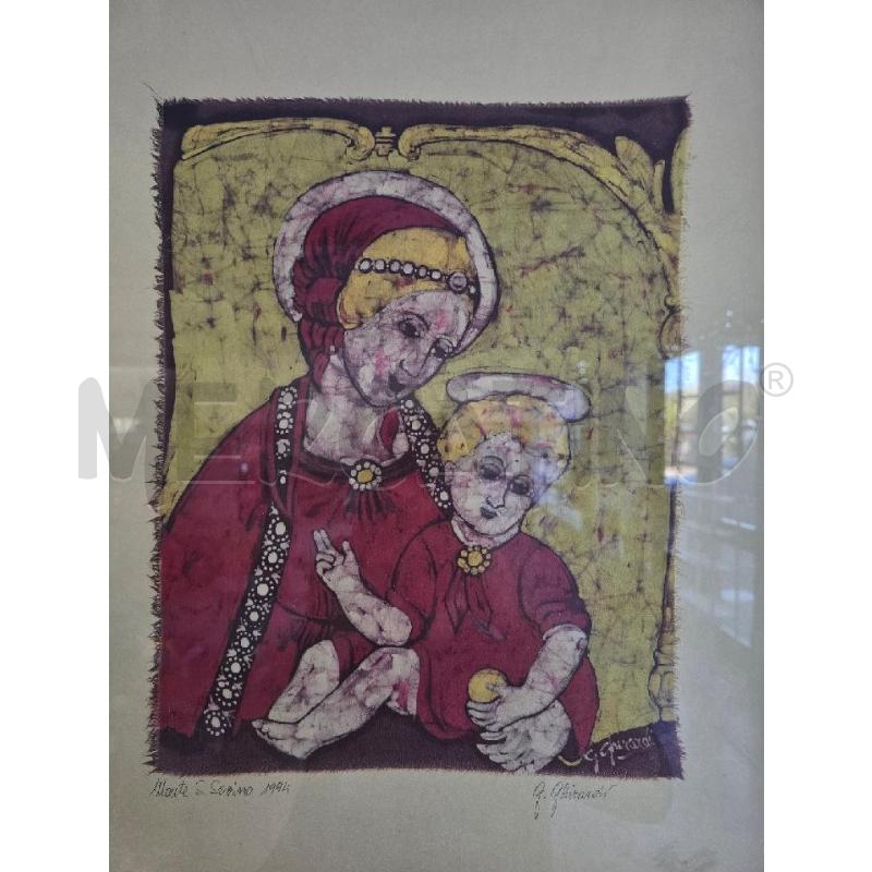 QUADRO MONTE S.SAVINO TECNICA BATIK G.GHERARDI | Mercatino dell'Usato Corciano 4