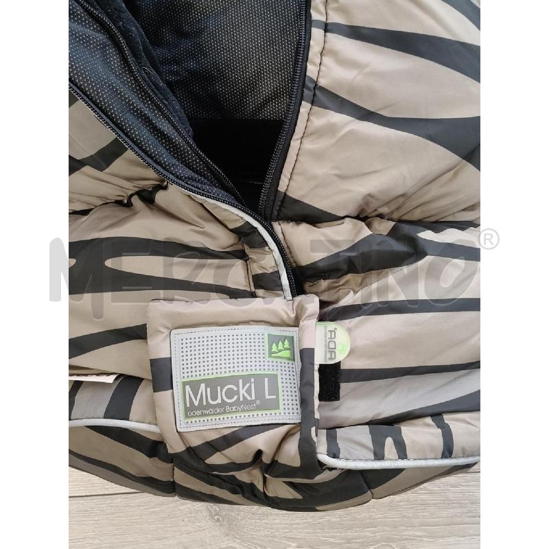 SACCO A PELO BAMBINO MONTAGNA VERDE CAMUFLAGE MUCKI L | Mercatino dell'Usato Corciano 3
