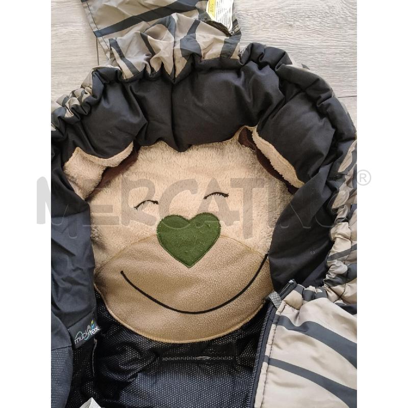 SACCO A PELO BAMBINO MONTAGNA VERDE CAMUFLAGE MUCKI L | Mercatino dell'Usato Corciano 4