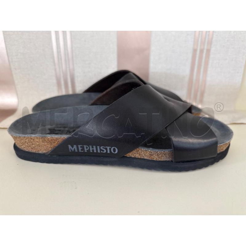 SANDALI UOMO MEOHISTO NERO IN CUORI A INTRECCIO  | Mercatino dell'Usato Corciano 4