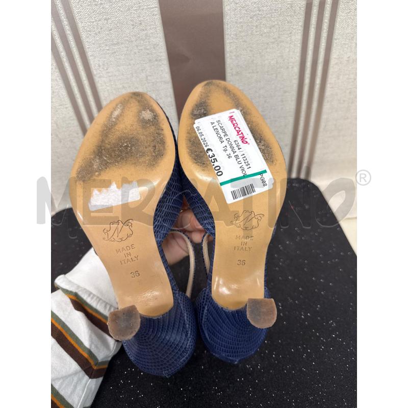 SCARPE DONNA BLU VIOLA LENORA | Mercatino dell'Usato Corciano 2