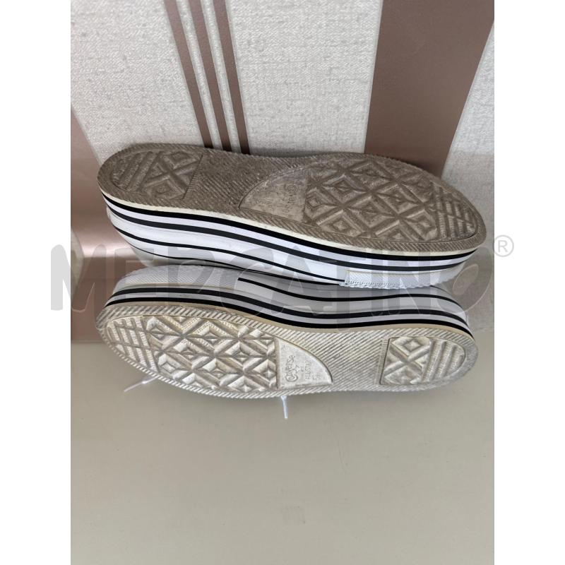 SCARPE DONNA CONVERSE BIANCHE PLATFORM CON LACI BIANCHI  | Mercatino dell'Usato Corciano 4