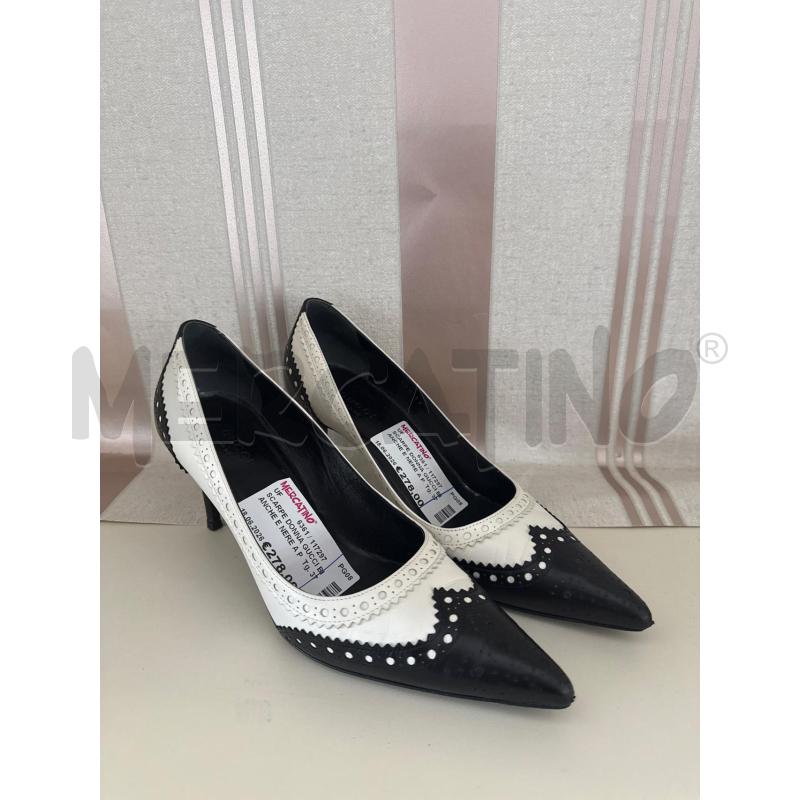 SCARPE DONNA GUCCI BIANCHE E NERE A PUNTA  | Mercatino dell'Usato Corciano 1