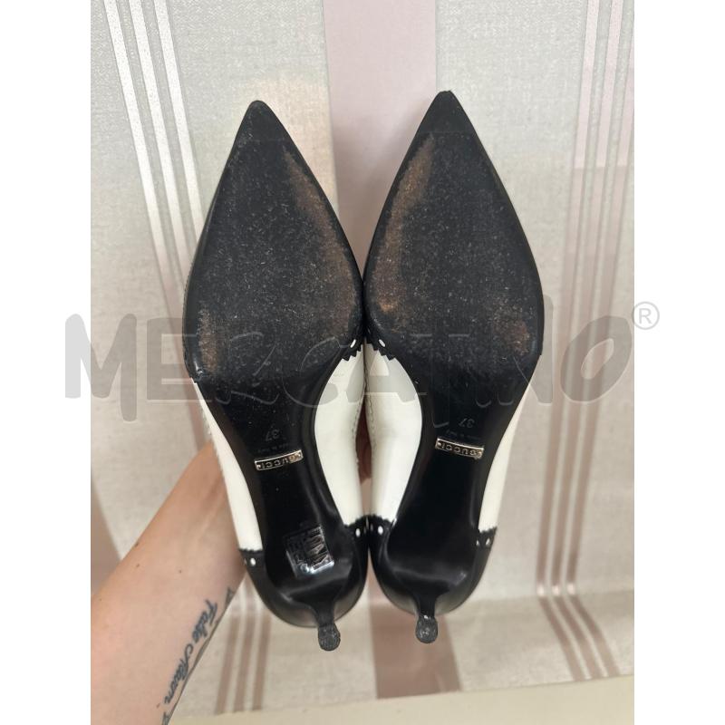 SCARPE DONNA GUCCI BIANCHE E NERE A PUNTA  | Mercatino dell'Usato Corciano 3