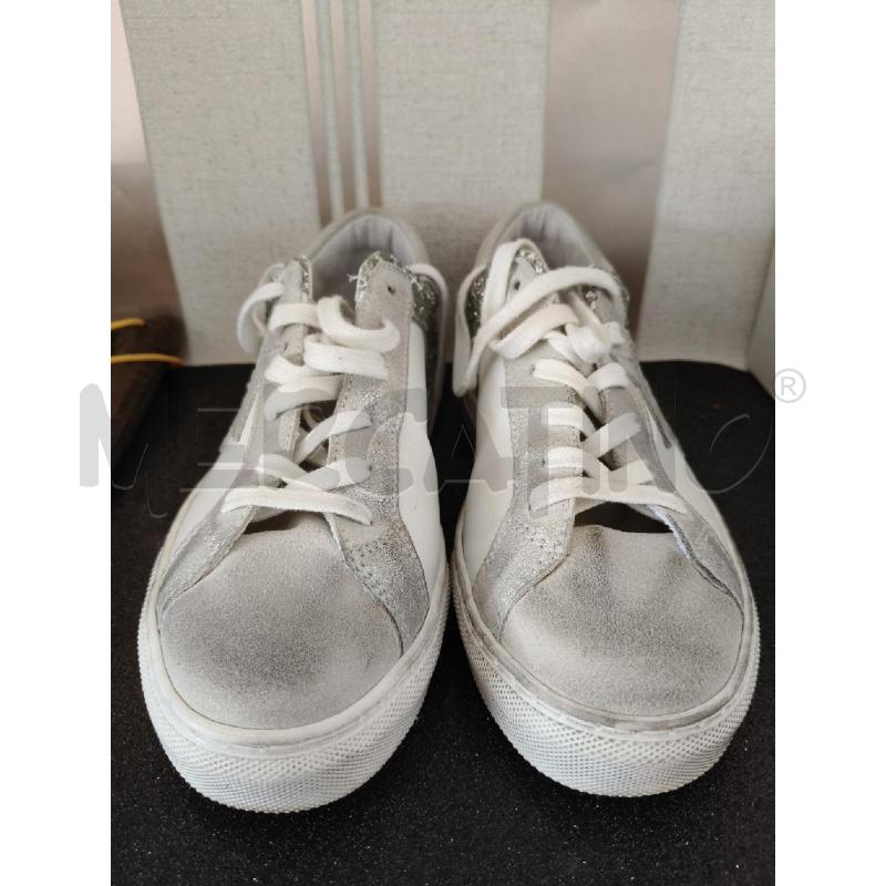 SCARPE DONNA OVYE  DI PELLE CON STELLA ARGENTO  | Mercatino dell'Usato Corciano 1