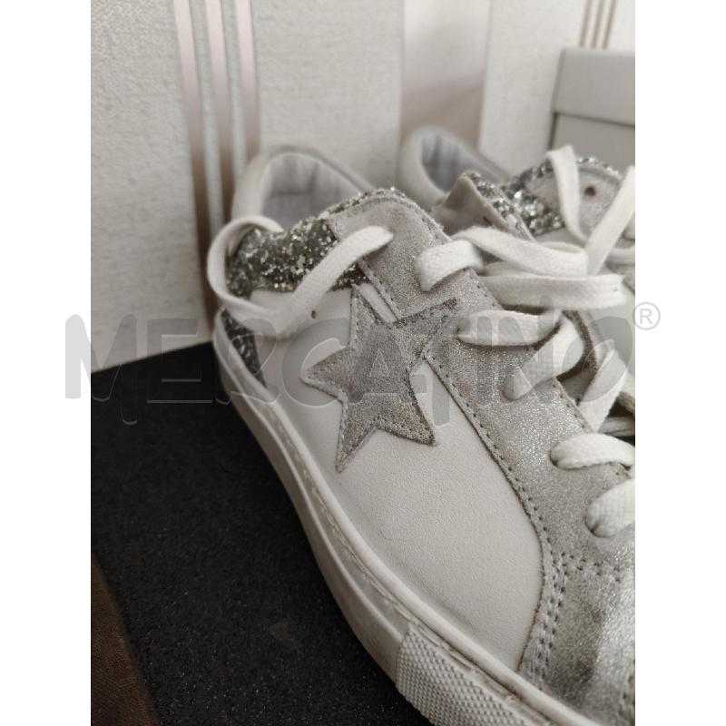 SCARPE DONNA OVYE  DI PELLE CON STELLA ARGENTO  | Mercatino dell'Usato Corciano 2